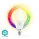 Nedis Smartlife LED-lampa fullfärg | Wi-Fi | E14 | 350 lm | 4.5 W | RGB / Varm Vit | 2700 K | Android / IOS | Ljus