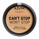 NYX PROF. MAKEUP Cant Stop Wont Stop Powder Foundation - True Beige