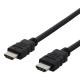 DELTACO HDMI cable CCS, HDMI High Speed w/Ethernet, FSC, 2,0m, black