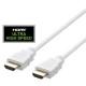DELTACO ULTRA High Speed HDMI-kabel, 48Gbps, 2m, vit