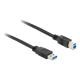 Delock Cable USB 3.0 Type-A male > USB 3.0 Type-B male 0.5 m black