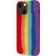Celly Rainbow Solid Silicon Case iPhone 13