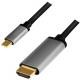 LogiLink USB-C -> HDMI 4K/60Hz Aluminium 1,8m