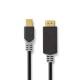 Mini Displayport-kabel | DisplayPort 1.2 | Mini DisplayPort Hane | HDMI Kontakt | 21.6 Gbps | Guldplaterad | 2.00 m | Rund | PVC