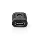 USB-C Adapter | USB 3.2 Gen 2 | USB-C Hona | USB-C Hona | 10 Gbps | Nickelplaterad | Svart | Plastpåse