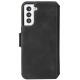 Krusell Leather Phone Wallet Galaxy S21 Svart
