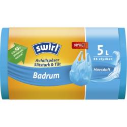 Swirl Avfallspåse Badrum 5L, 45-pack