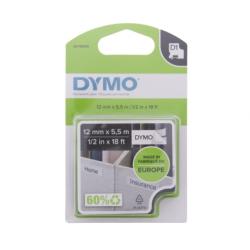 Tape D1 12mmx5,5m perm polyest bl/whi