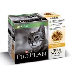 Purina Pro Plan Cat Adult Sterilised Maintenance Chicken Multipack 10x85 g