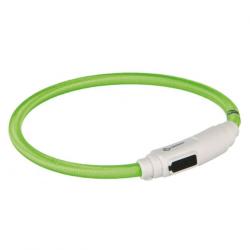Trixie LED-halsband med USB Grön (S)