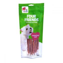 FourFriends Dog Twisted Stick Lamb 25 cm (5-pack)