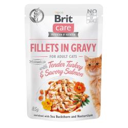 Brit Care Cat Adult Kalkon & Lax i Sås 85 g