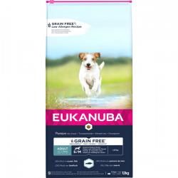 Eukanuba Dog Grain Free Adult Small & Medium Breed Ocean Fish (12 kg)