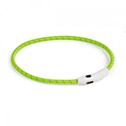 Basic LED-halsband till hund Nylon (Grön)